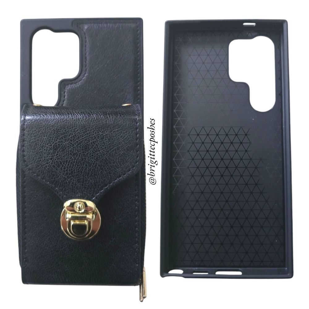 SAMSUNG ANDROID Black Zipper Wallet Phone Case - Picture 8 of 11